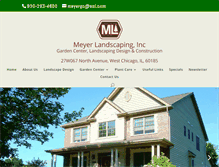 Tablet Screenshot of meyer-landscaping.com